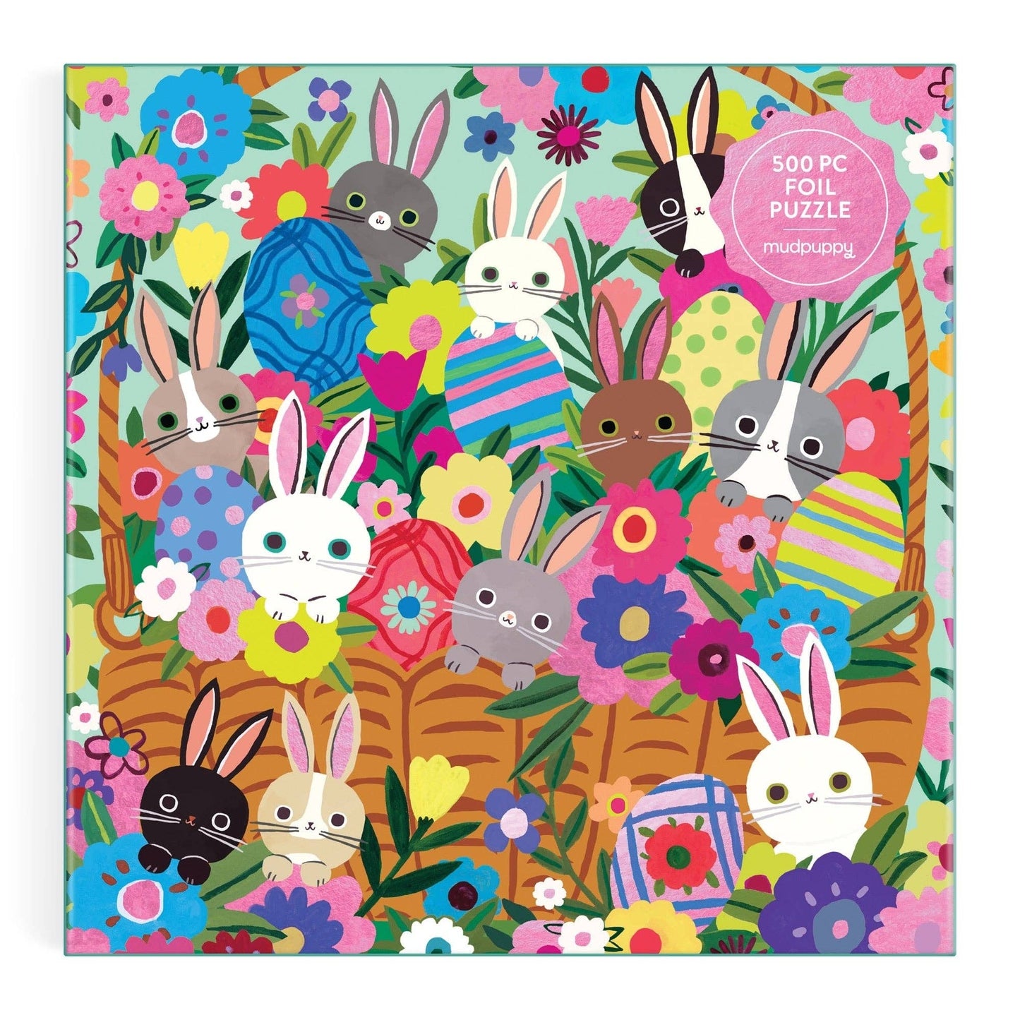 Blooming Bunnies 500 Piece Foil Family Puzzle