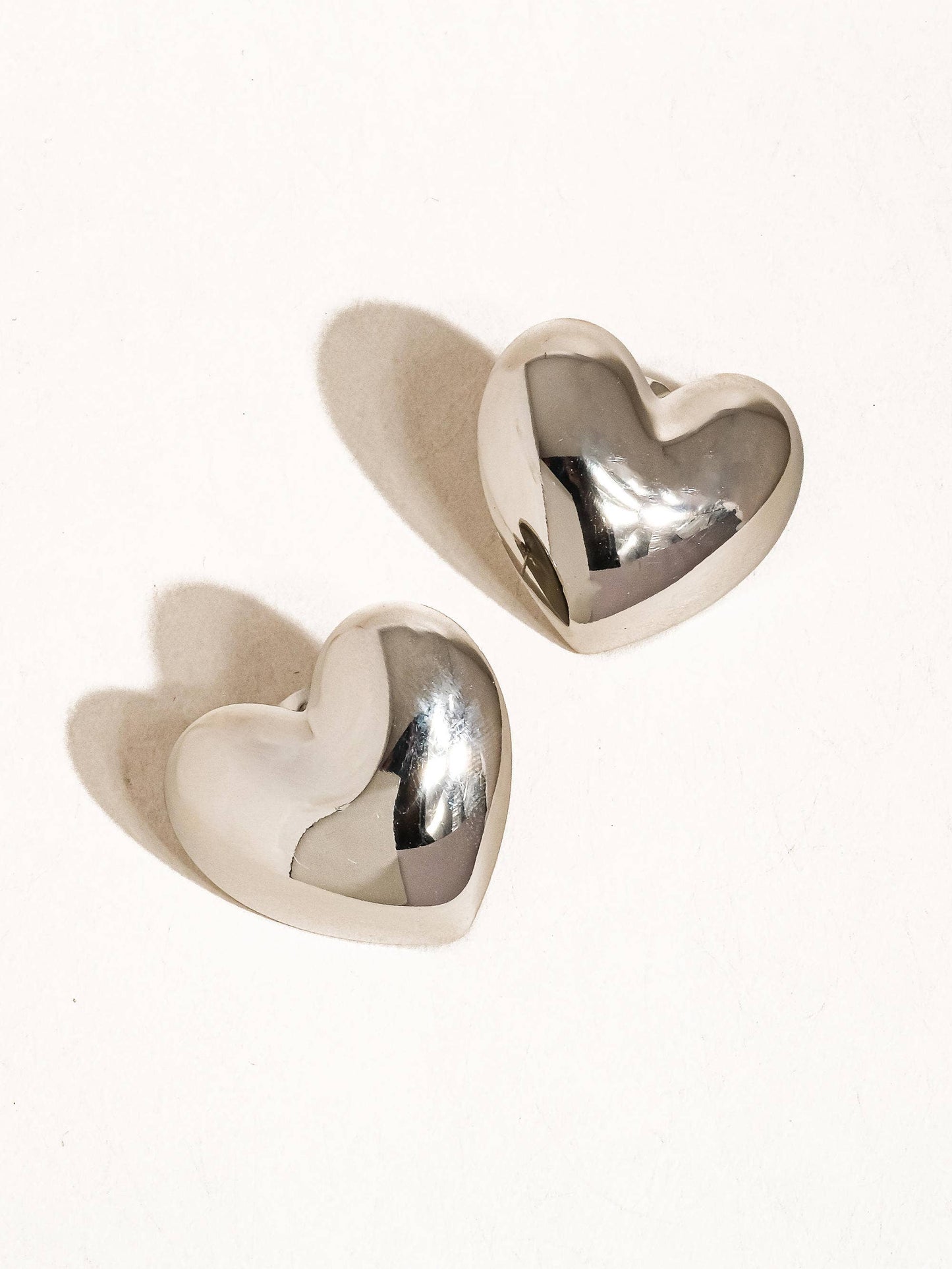 Chantilly Heart Studs
