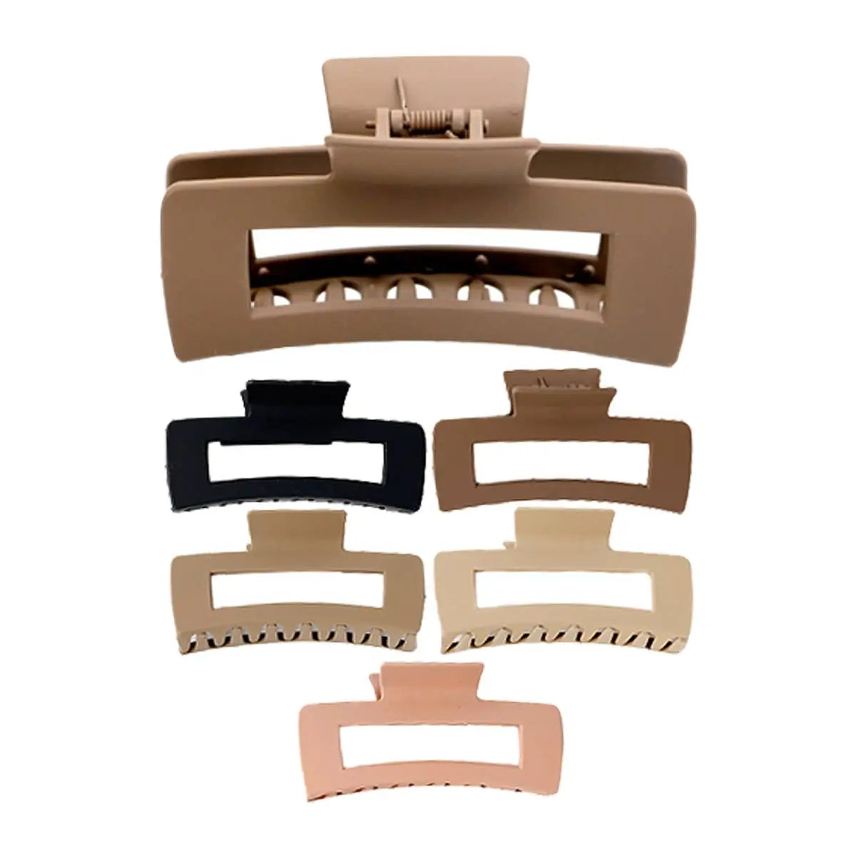 Matte light Earth Tone Claw Clip large