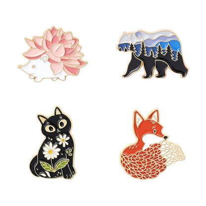 Forest Friends Enamel Pins