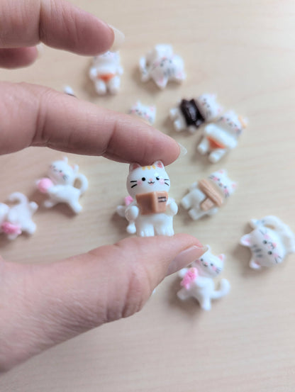 Thinking of You Cat Card + Mini Cat Trinket. Cat Lover Gift