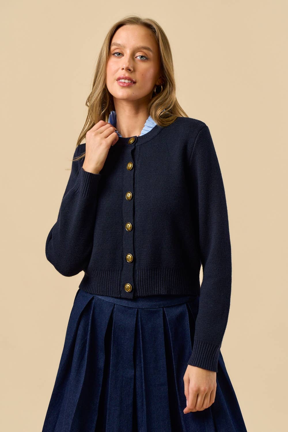 Button Down Cardigan Top