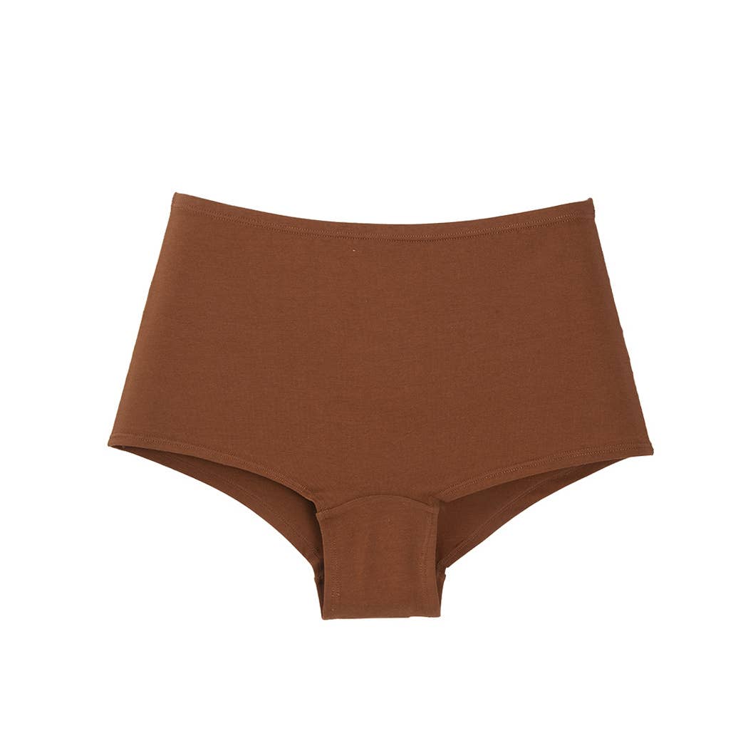 Soft Stretch Organic Cotton Boyshort Panties