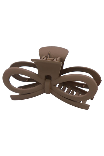 Ribbon Matte Neutral Y2k Fashion Hair Claw
