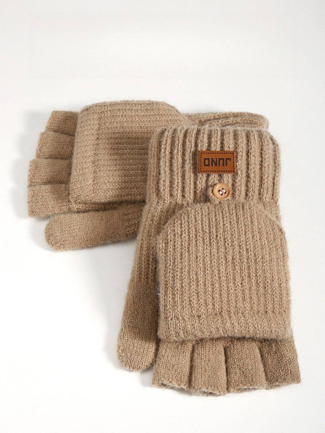 Fingerless Gloves with Mitten Flaps