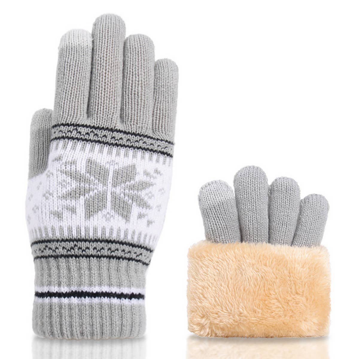 Aztec Fleece Gloves