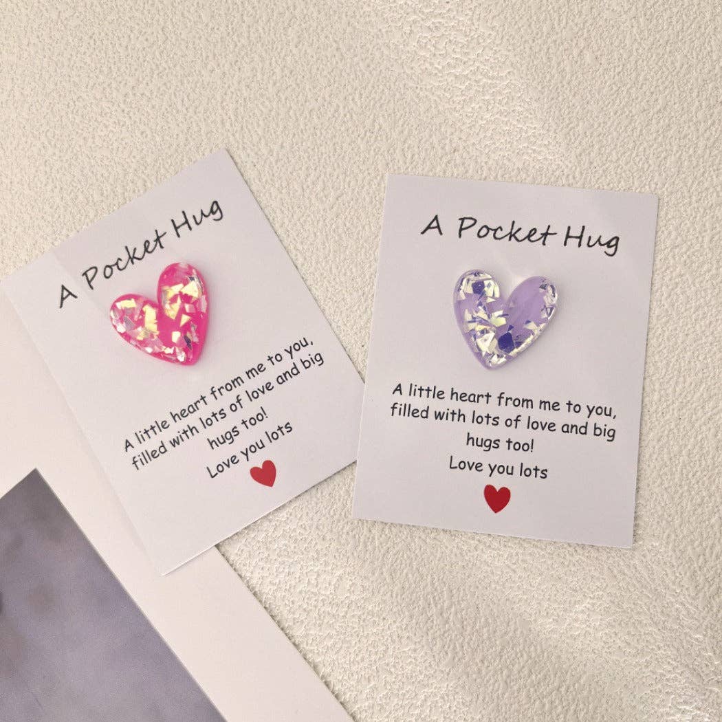 Pocket Hug Confetti Heart – Your Sparkle of Joy & Comfort