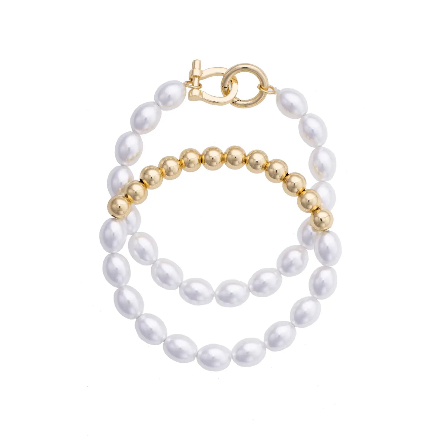 Celia Pearl & Ball Bead Stretch Bracelet