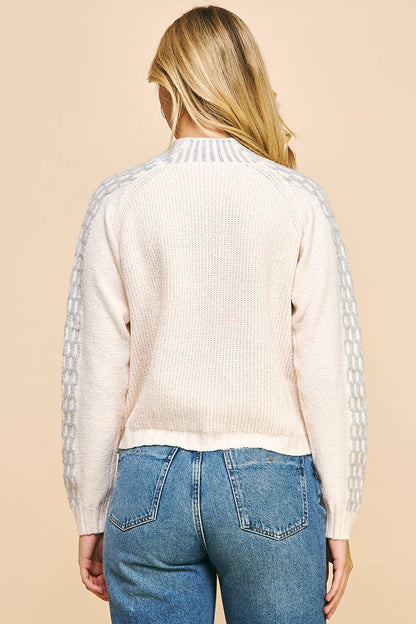 MOCK NECK SWEATER TOP
