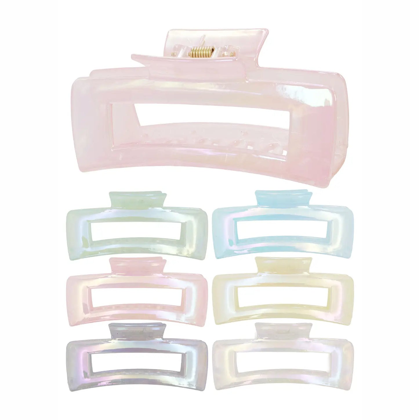 Pearlescent Glossed Claw Clip