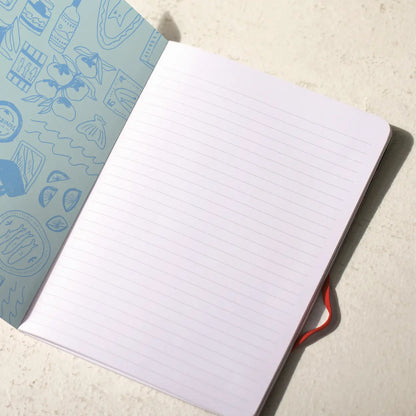 Blue Sardine Tins Sewn Trio Notebook Set