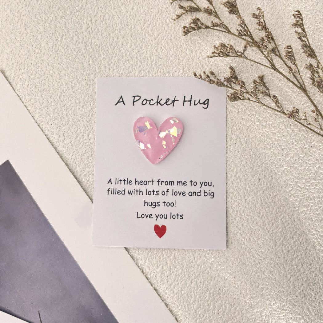 Pocket Hug Confetti Heart – Your Sparkle of Joy & Comfort