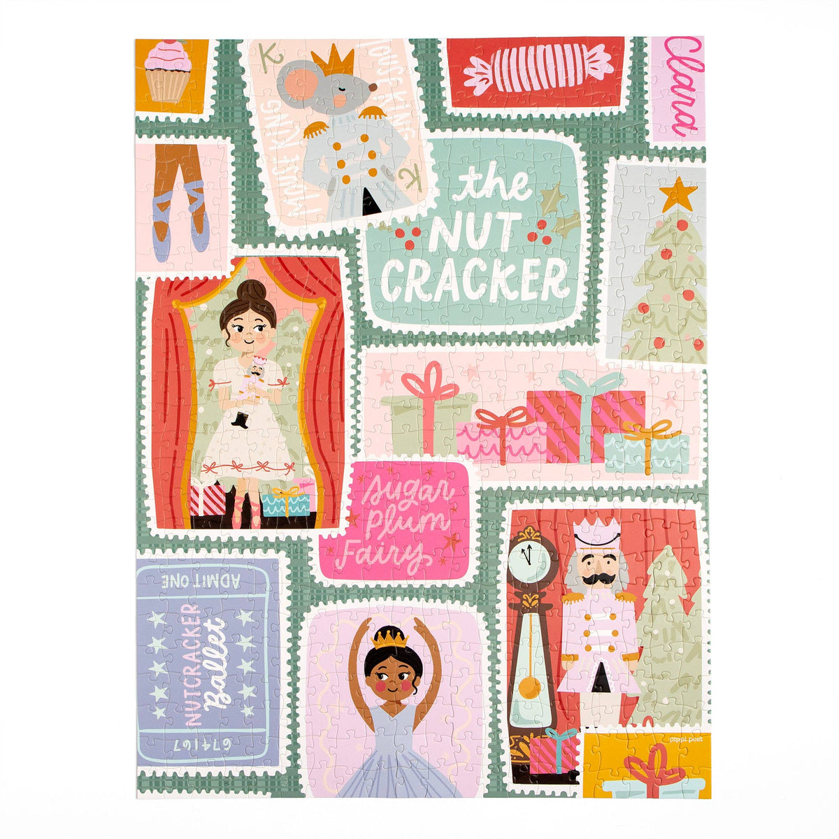 Nutcracker Ballet Stamps - 500 Piece Christmas Jigsaw Puzzle