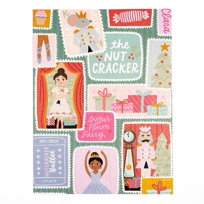 Nutcracker Ballet Stamps - 500 Piece Christmas Jigsaw Puzzle