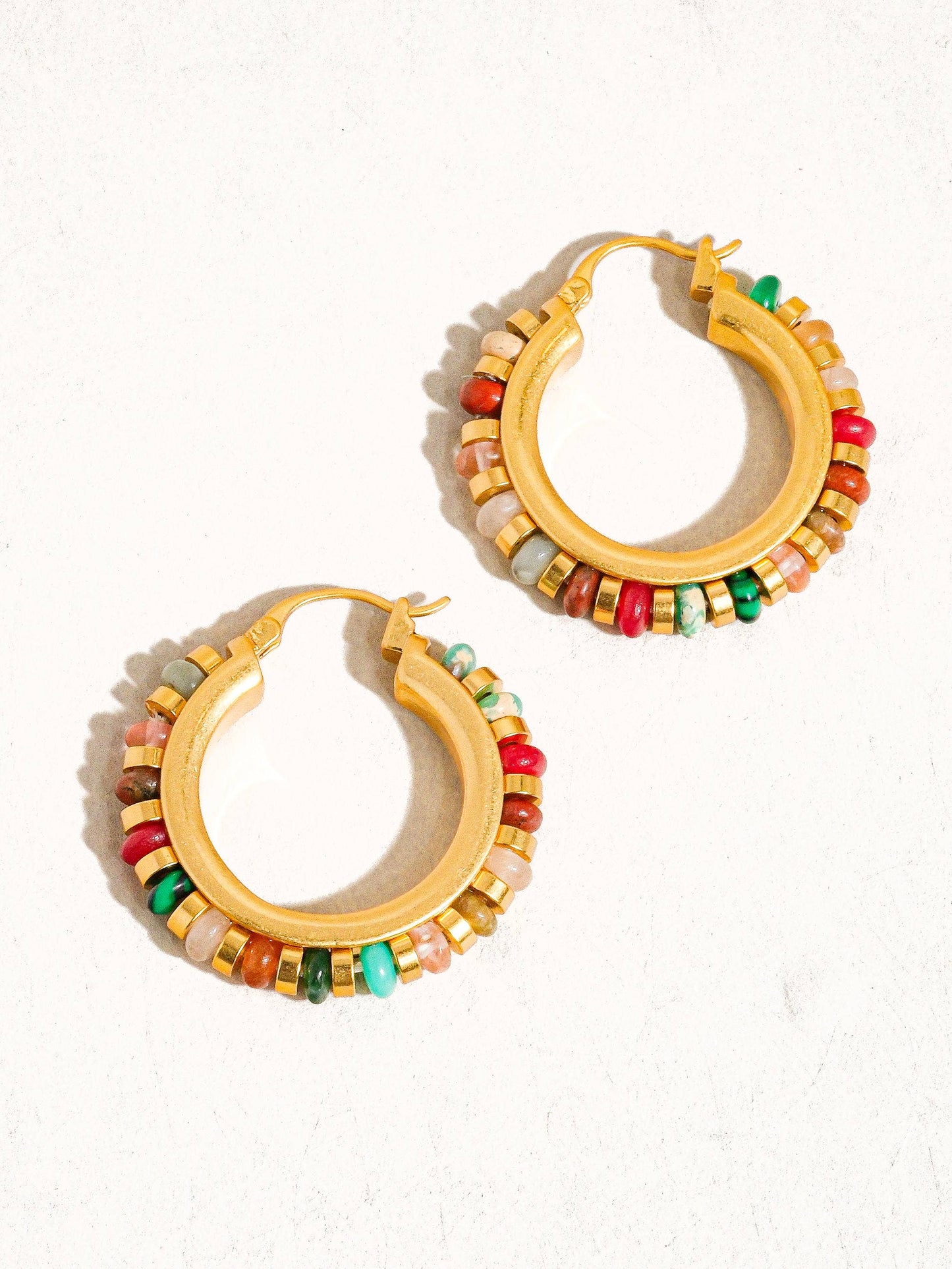 Capri Beaded Hoops
