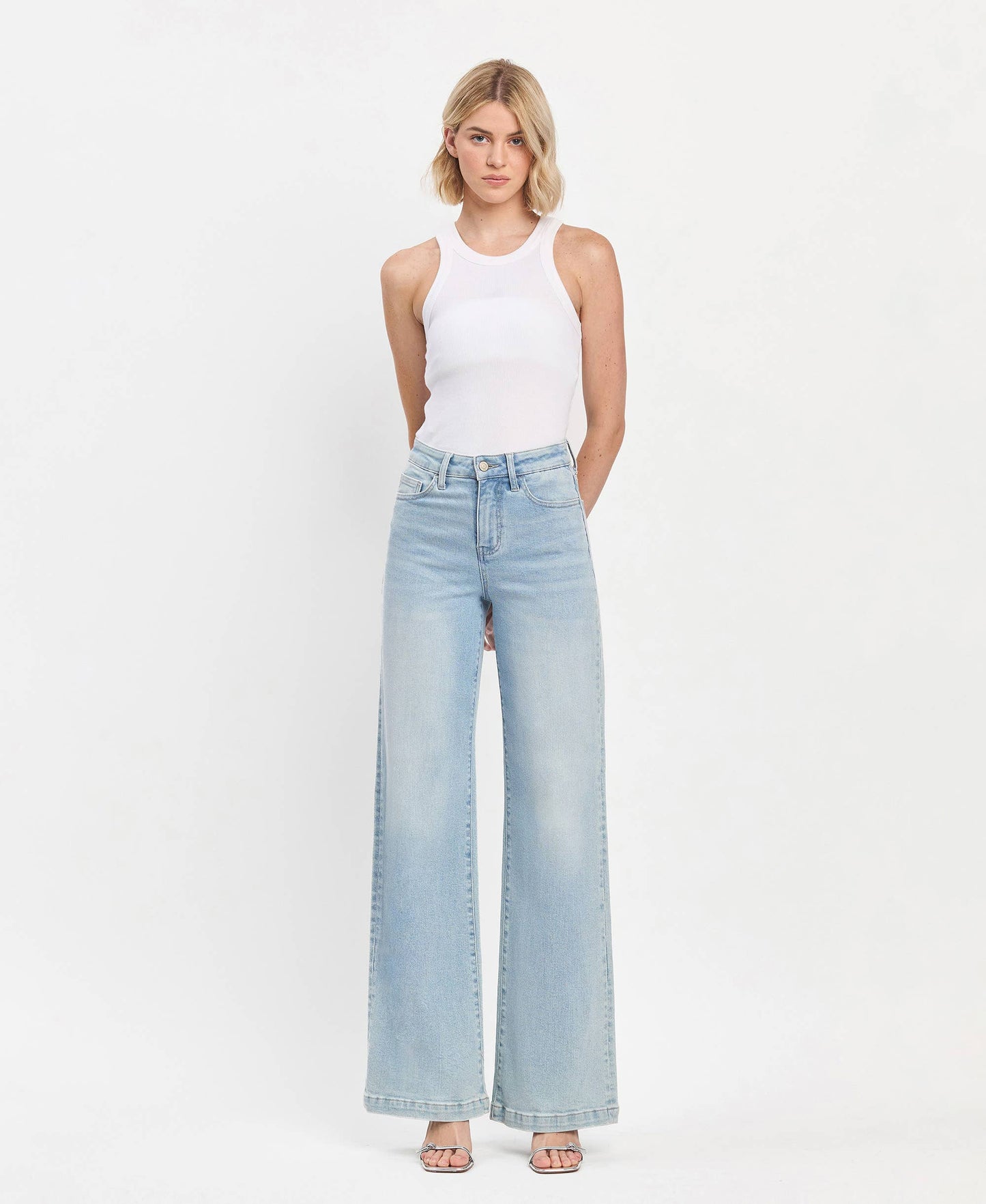 Olivia Light Wash Wide Leg
