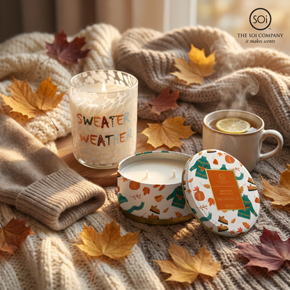 Sweater Weather Embossed Luxe 12oz  Tin
