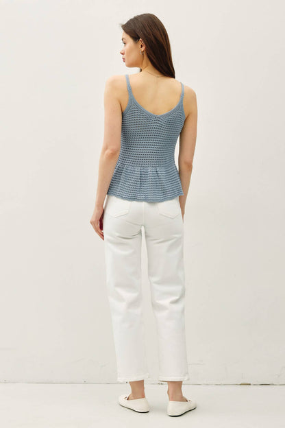 PEPLUM SWEATER TANK