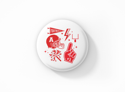 Game Day Button Pin