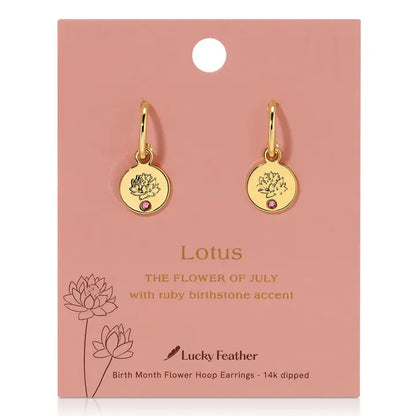 Birth Month Flower Earrings