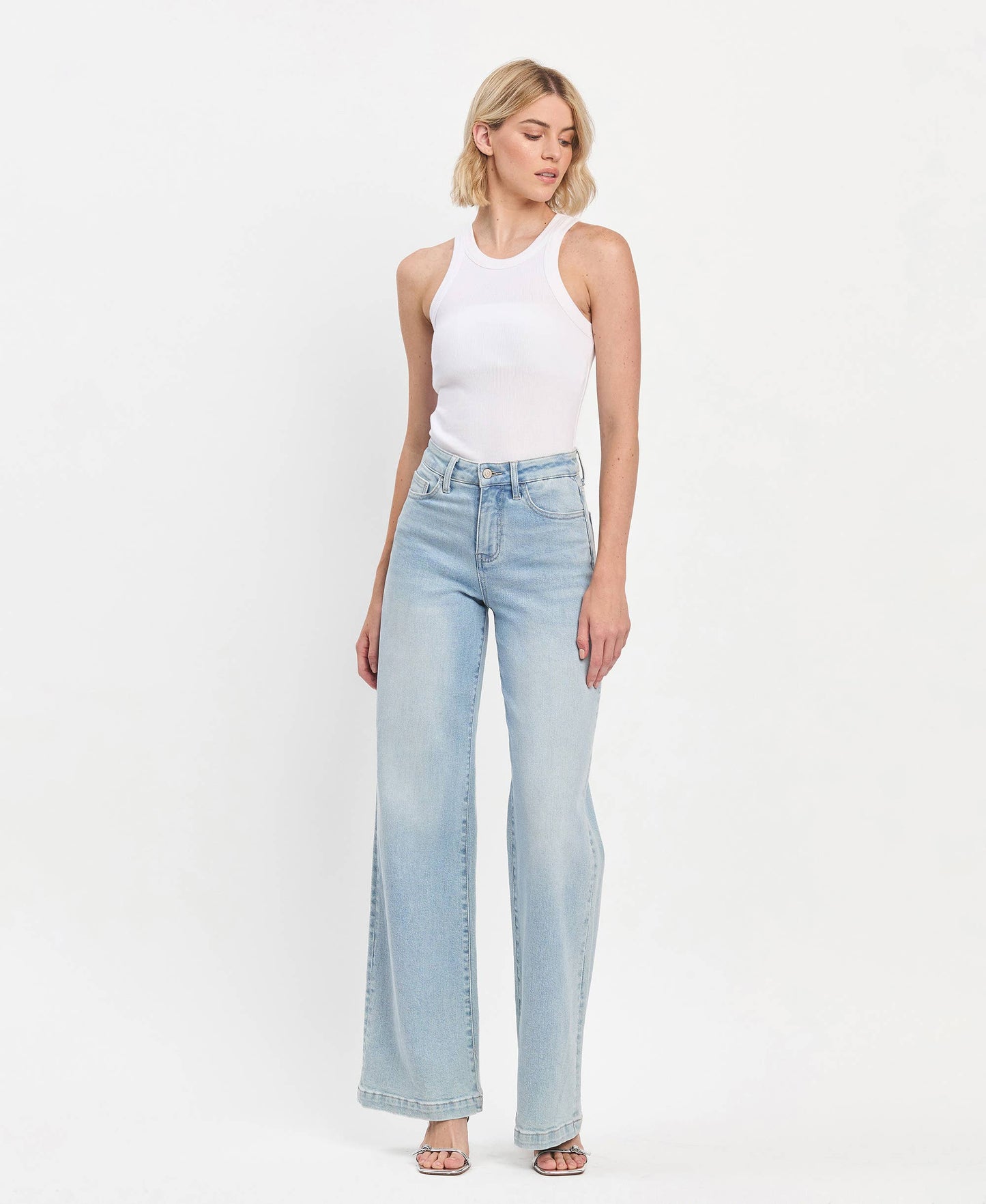 Olivia Light Wash Wide Leg