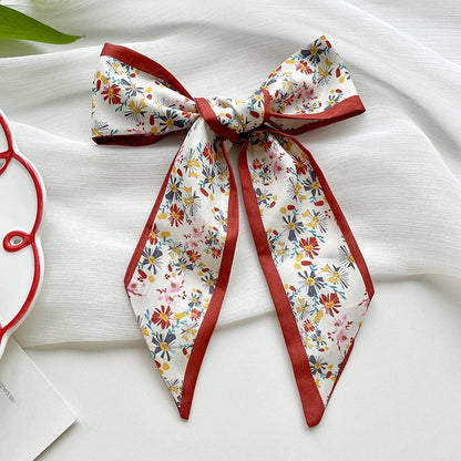 Red Skinny Twilly Scarf