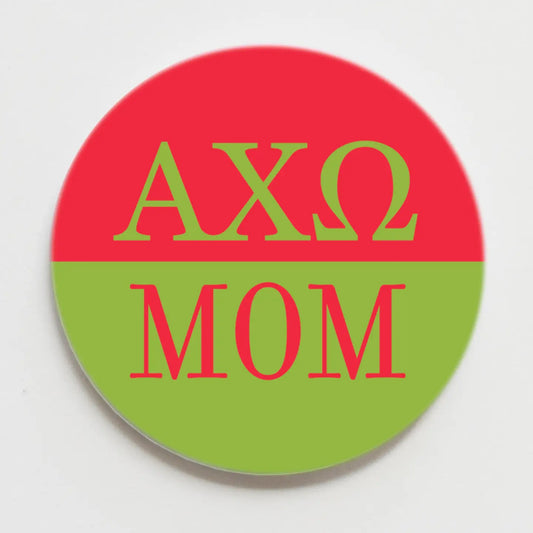 Mom's Sorority Buttons 2.25 in