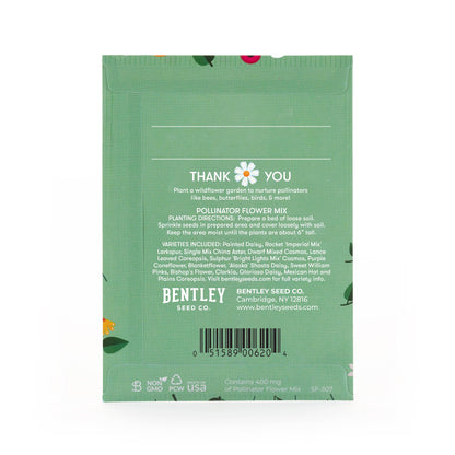 Thank You Today Everyday - Pollinator Flower Mix Seed Packets
