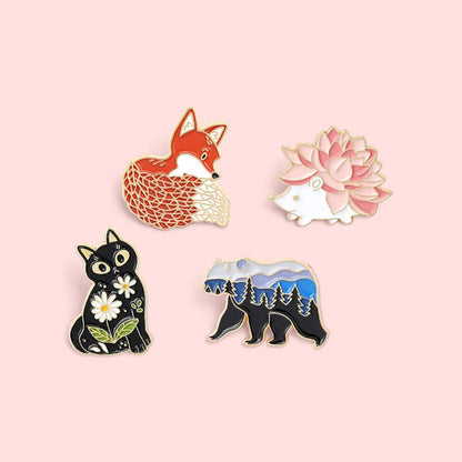 Forest Friends Enamel Pins