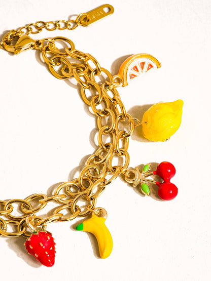Fruity Charm Bracelet