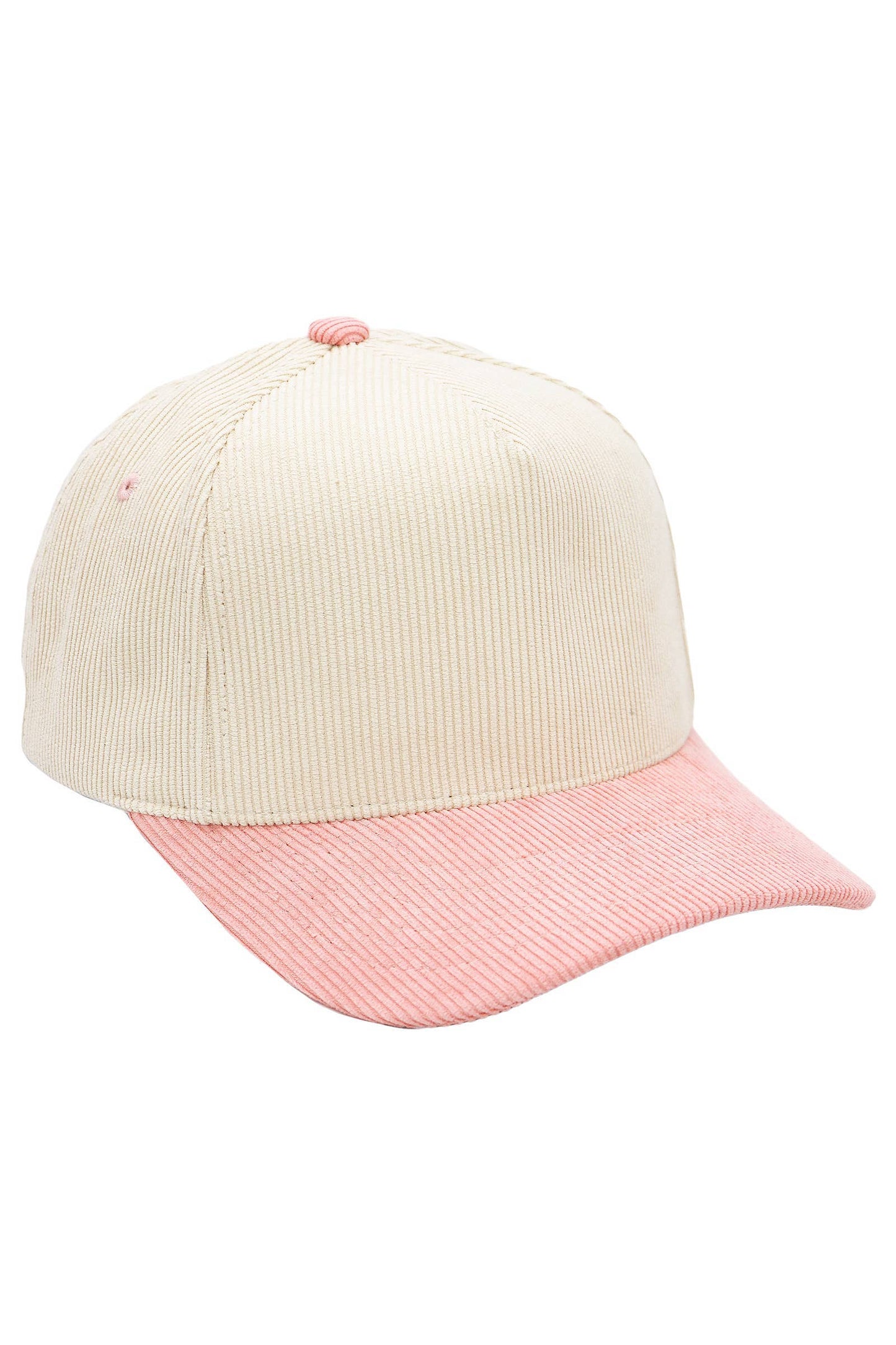 Premium Corduroy Beige Upper Baseball Cap