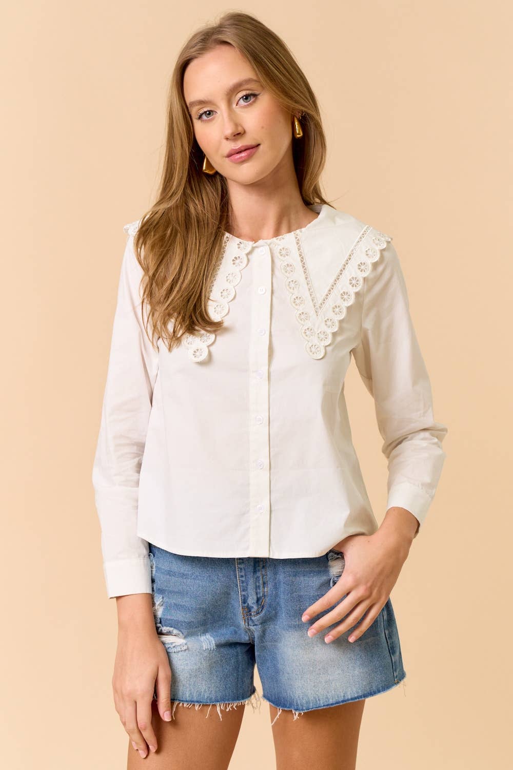 Collar Button Down Top