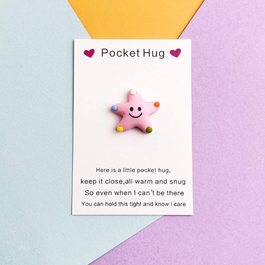 Pocket Hug Cute Smiley Starfish