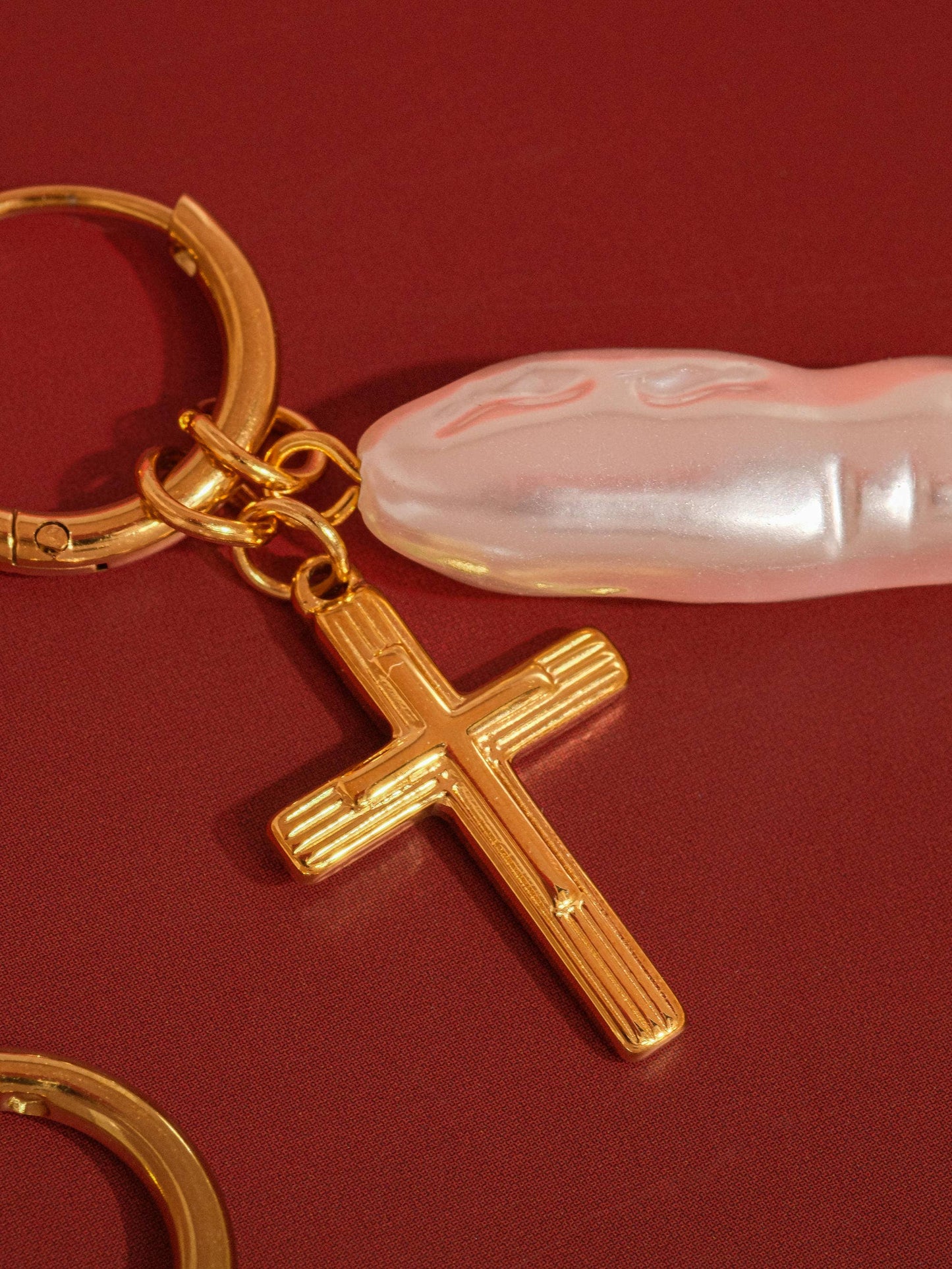 Bréline Cross Pearl Drops