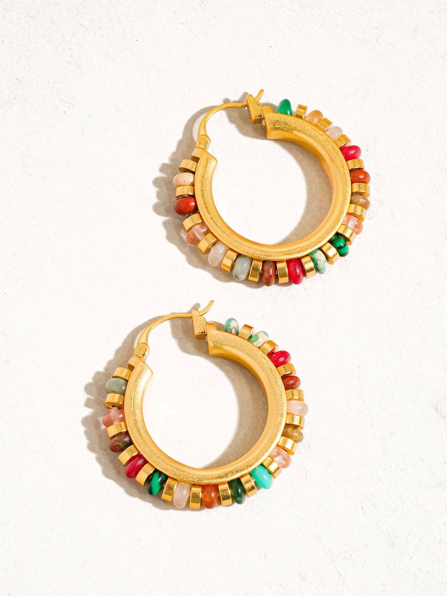 Capri Beaded Hoops