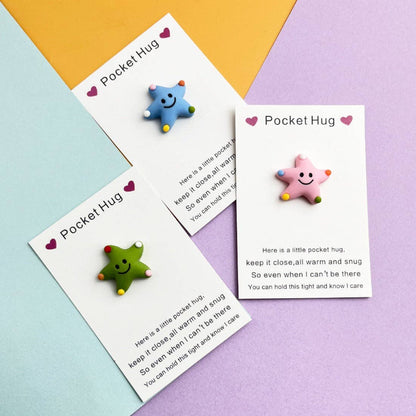 Pocket Hug Cute Smiley Starfish