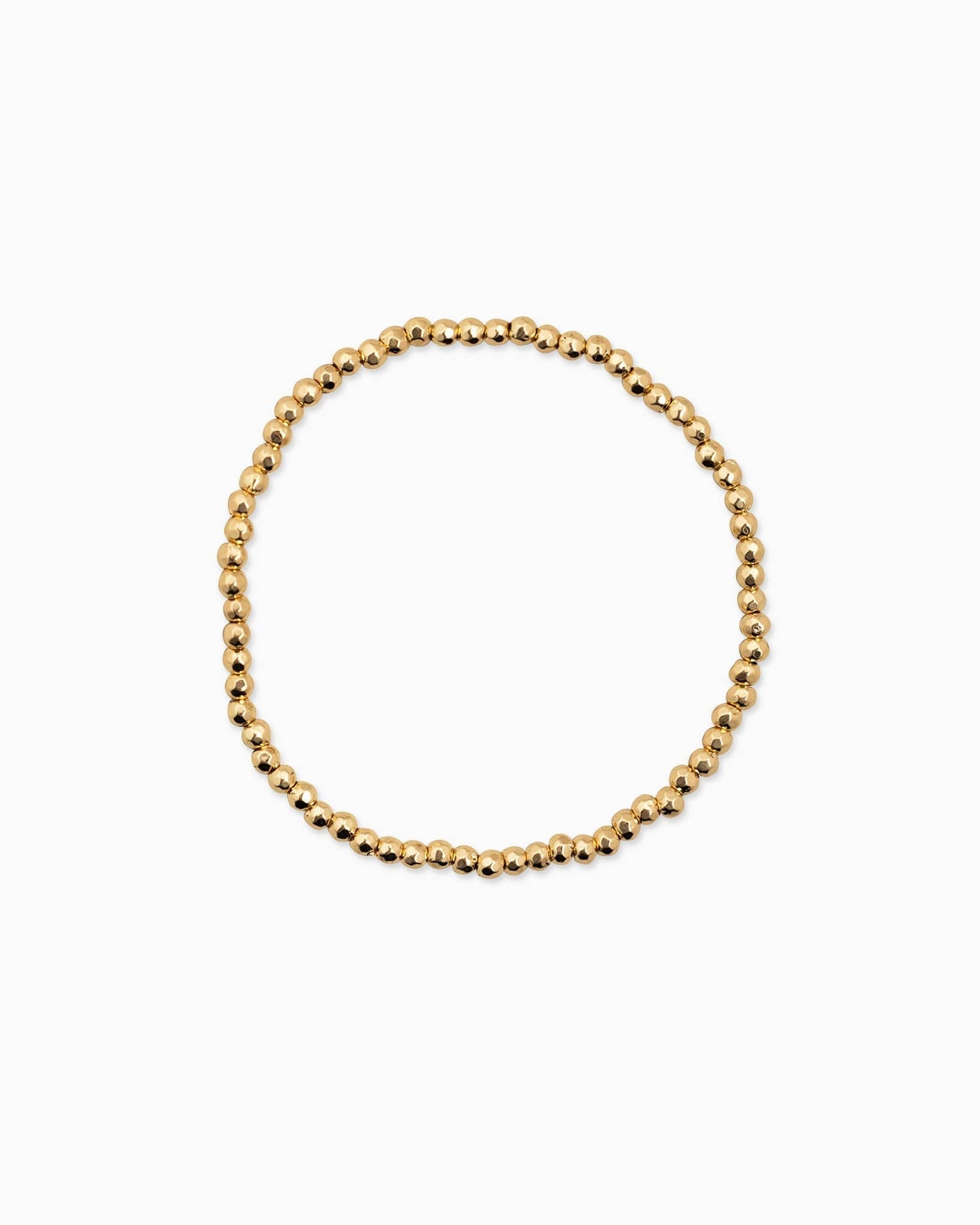 Unique Gold Ball Beaded Pearl Stretch Bracelet Set of 5