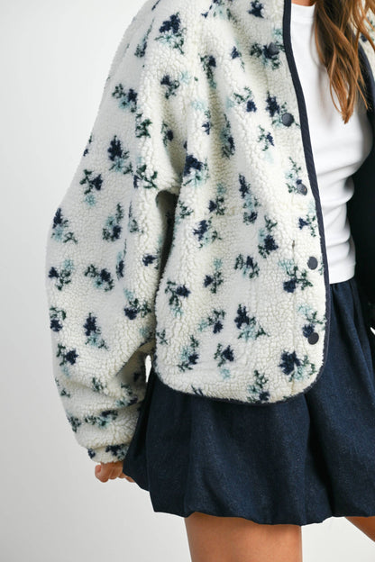 Floral Fluffy Jacket