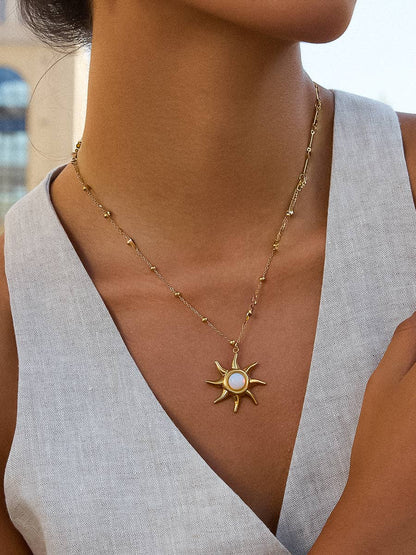 Astoria Sun Pendant Necklace
