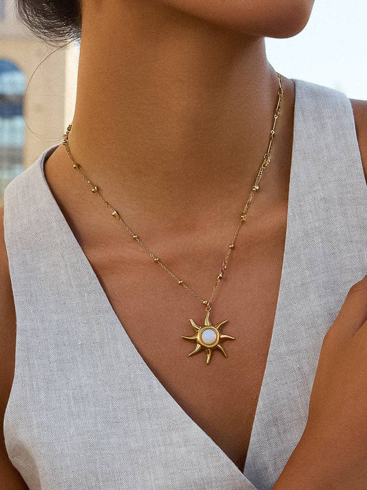 Astoria Sun Pendant Necklace