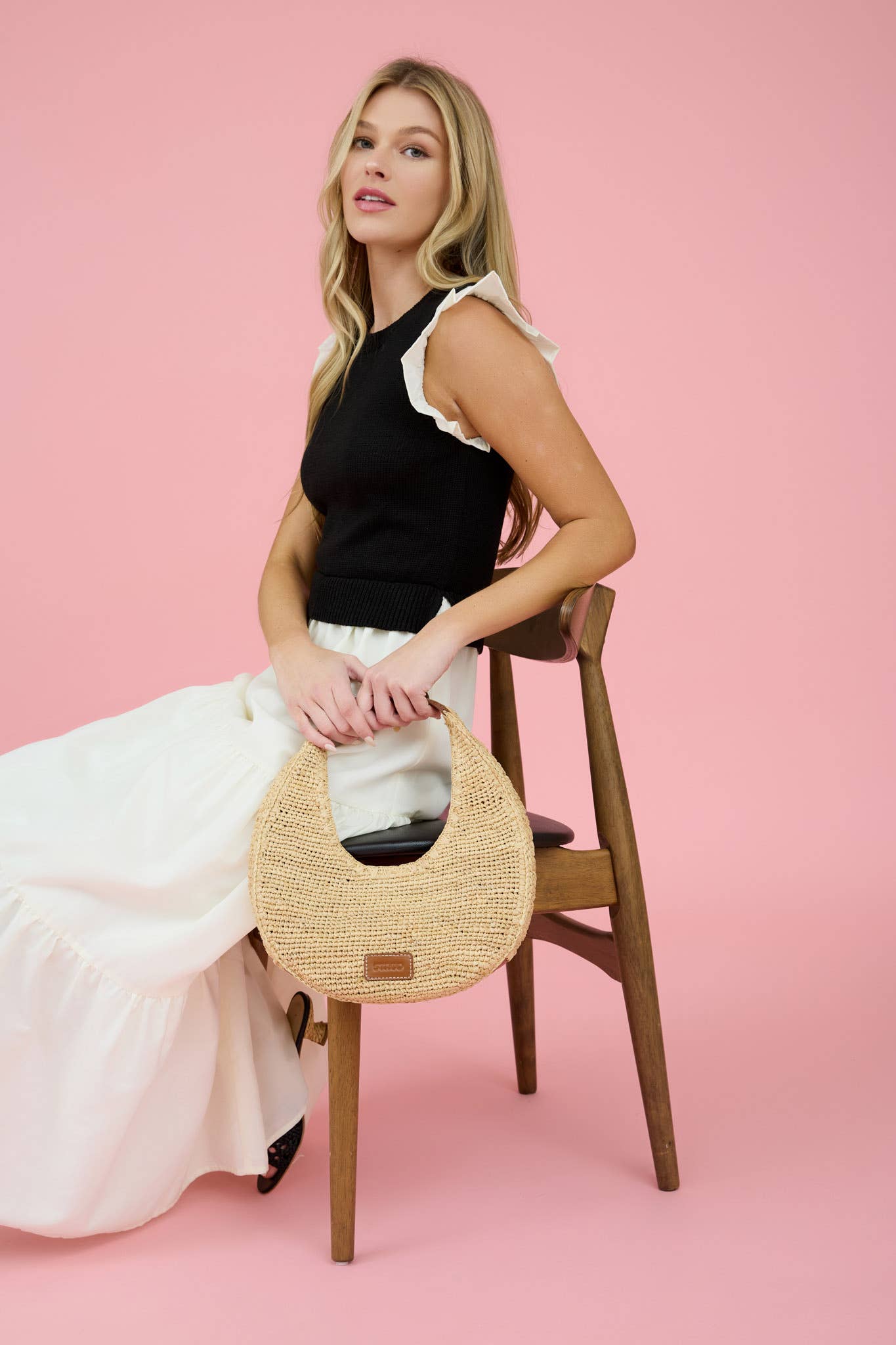 SWEATER VEST MIDI DRESS