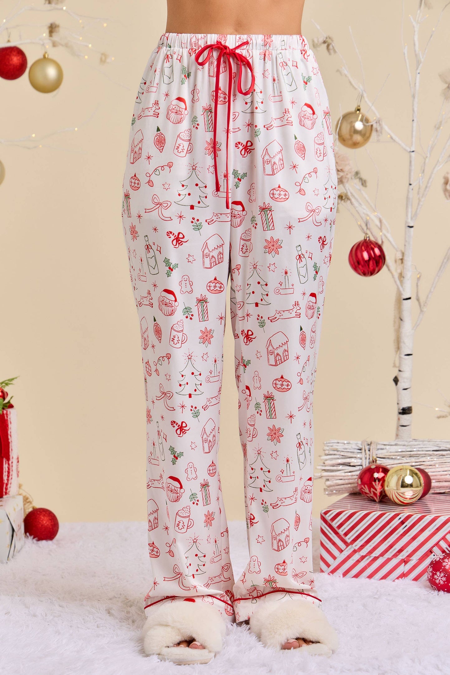 Holiday Satin PJ Set