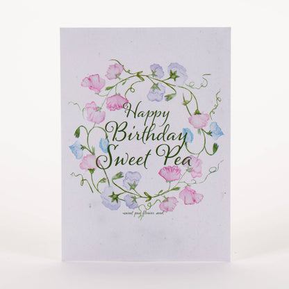 Happy Birthday Sweet Pea - Sweet Pea Seed Packets