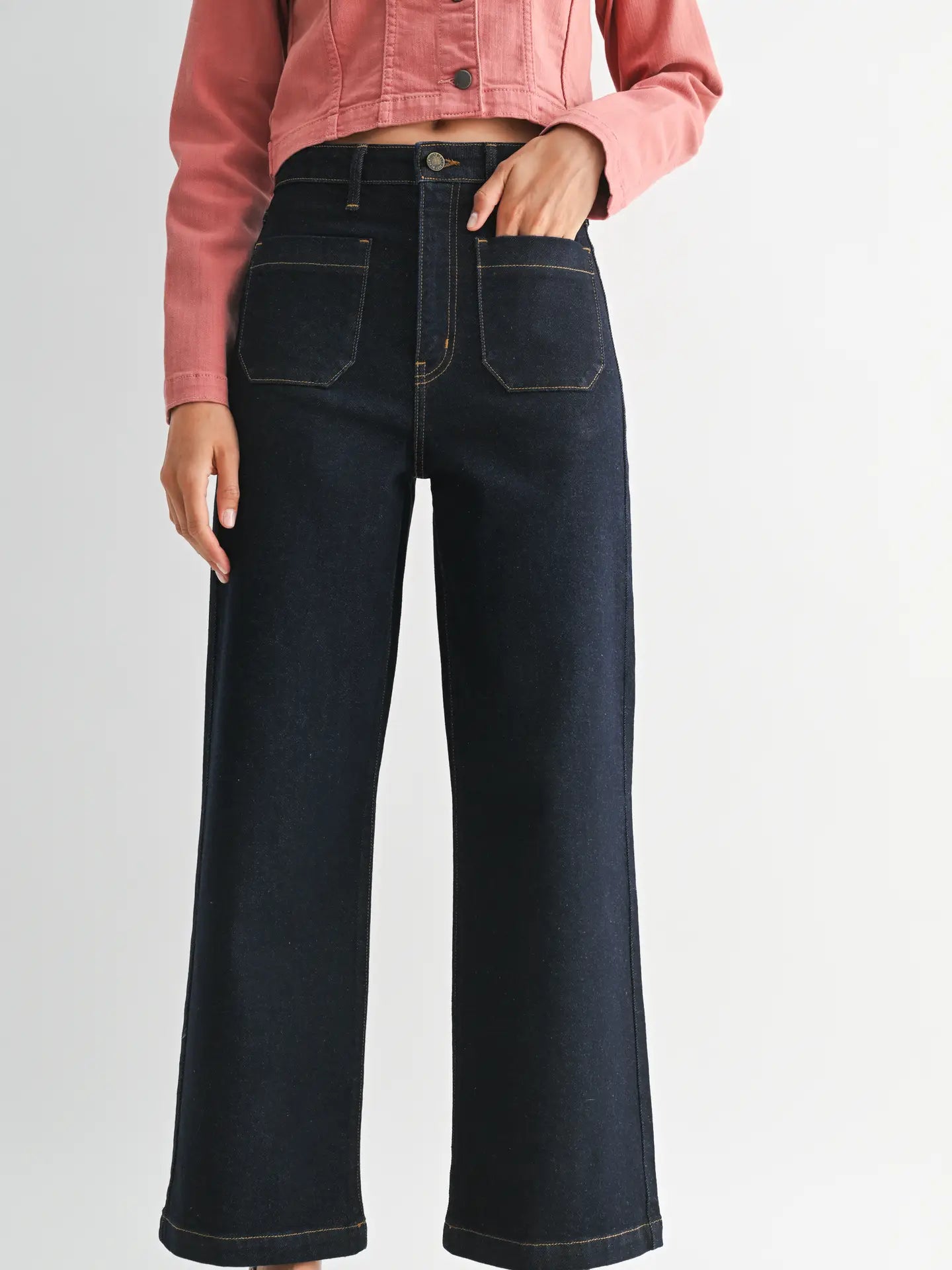 Patch Pocket Wide Leg