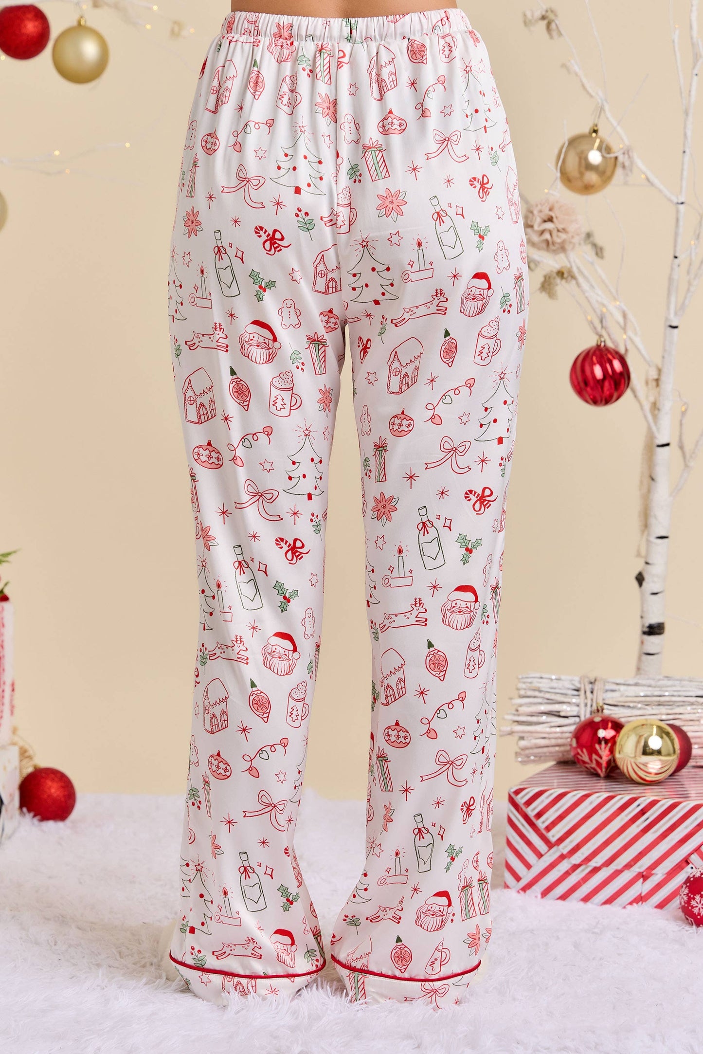 Holiday Satin PJ Set