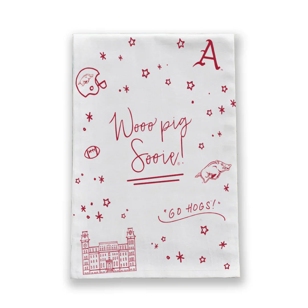Arkansas Confetti Tea Towel