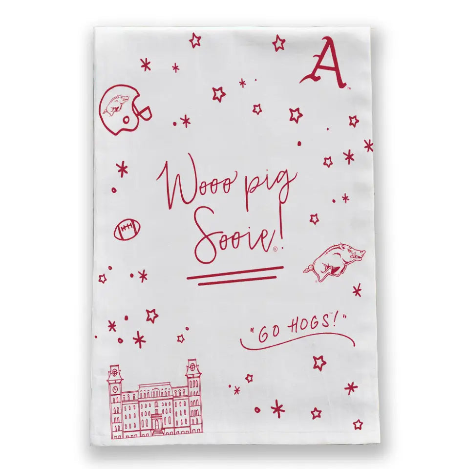Arkansas Confetti Tea Towel