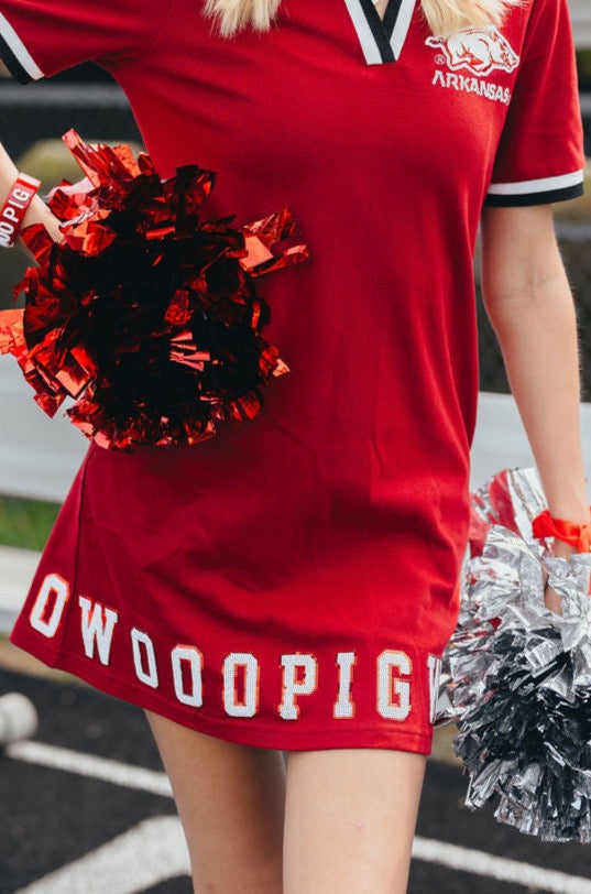 Arkansas BC Club Dress with Razorback 