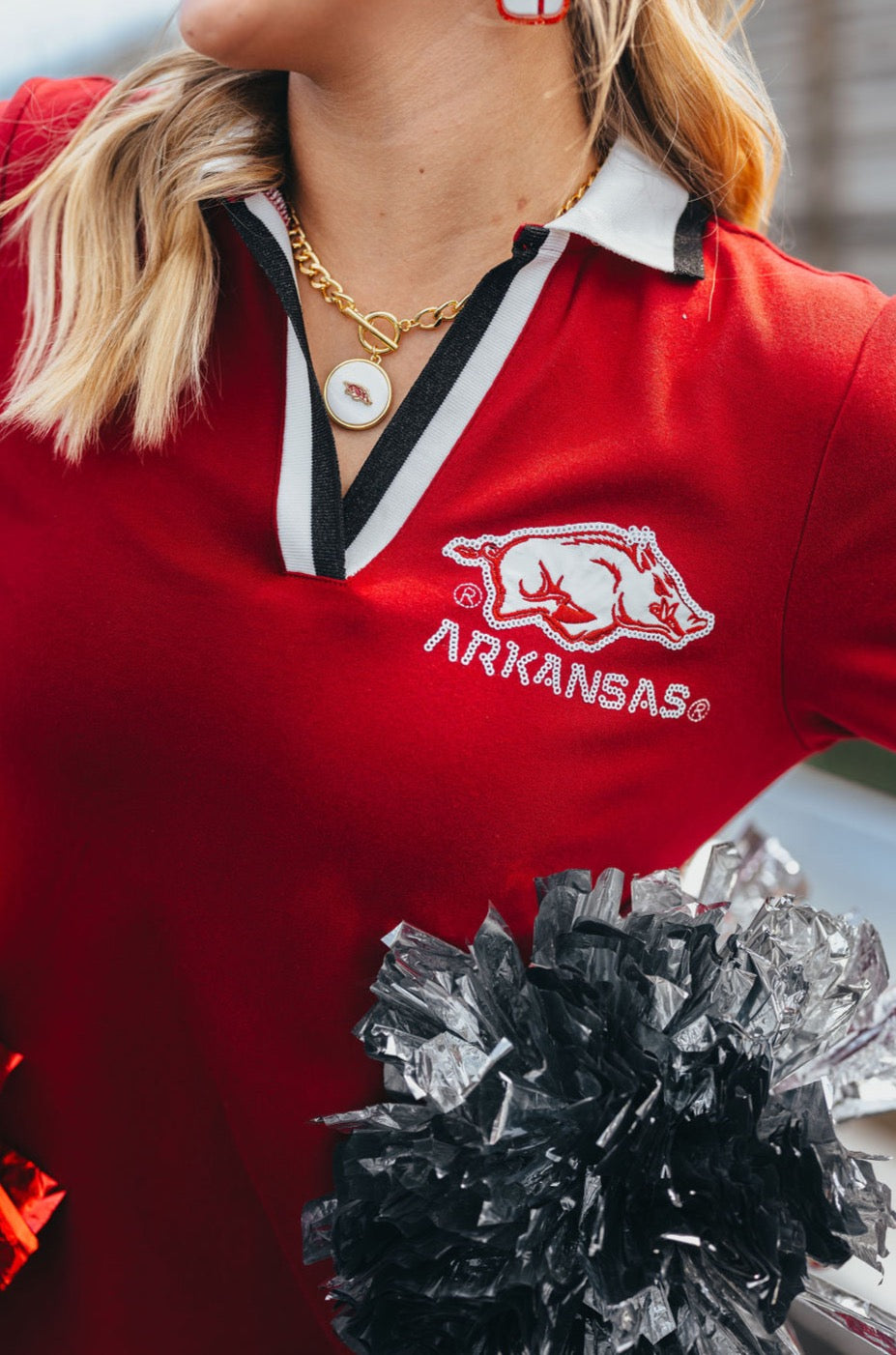 Arkansas BC Club Dress with Razorback 