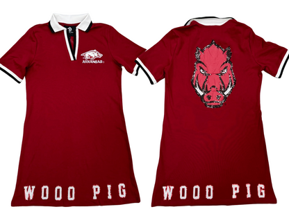Arkansas BC Club Dress with Razorback 